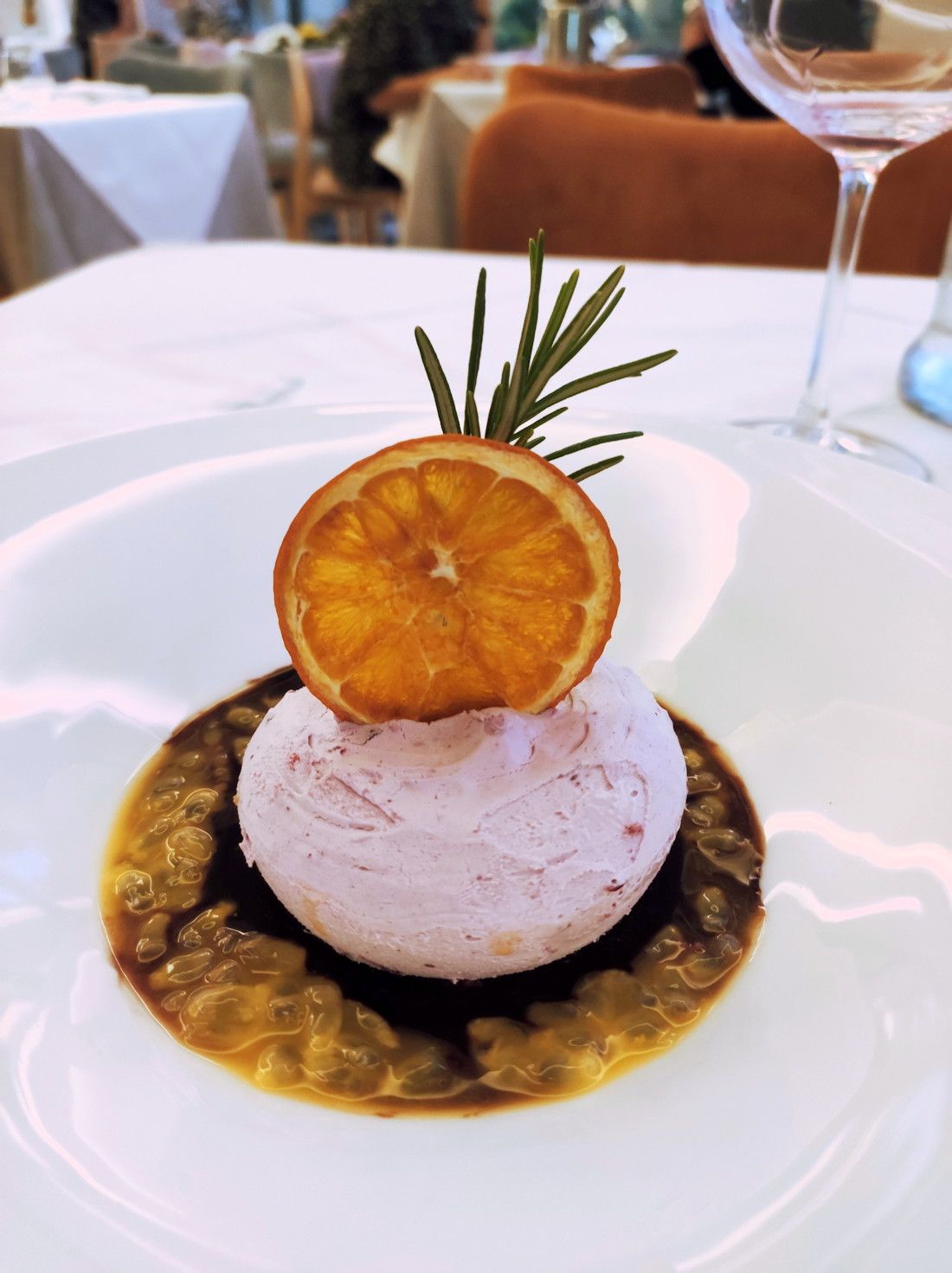 gelato fragola agrumi e caramello